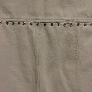 Cute oversized cream vest. Has studded detail. New without tags